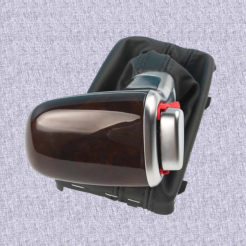 

Carbon Fiber Wood Lever Gear Shift Knob w/ Gaiter Boot AT LHD Only 4GD713139 4G1713139 For Audi A6 C7 A7 2012-2015