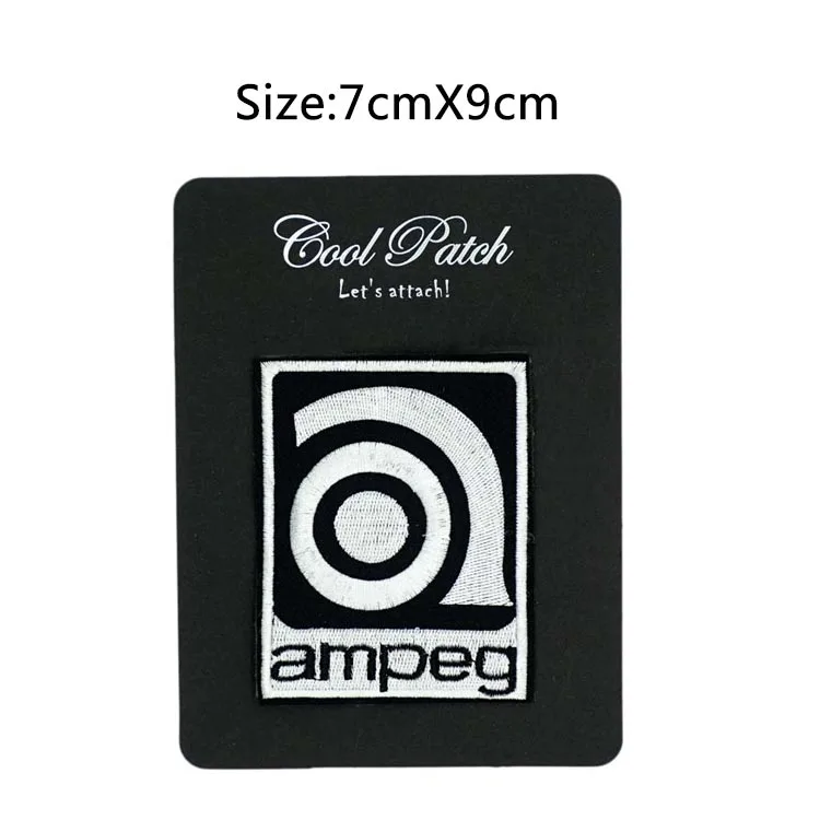 3 5 &quotВинтаж Стиль Ampeg логотип с принтом музыкальной группы приклеивающиеся