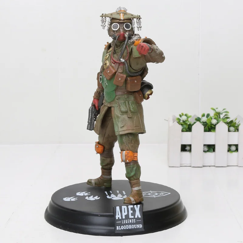 22 см игра Apex Legends фигурка игрушки Bloodhound трекер Pathfinder Gibraltar Аниме ПВХ фигурка модель игрушки - Цвет: with mask no box