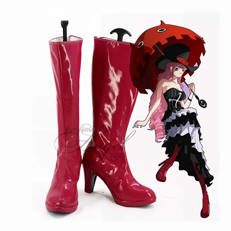 

Аниме ONE PIECE Perona косплей обувь для вечерние сапоги на заказ
