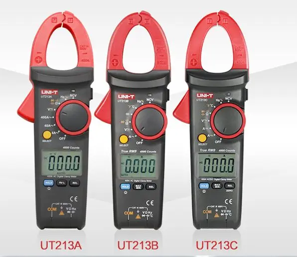 

Цифровой мультиметр-зажим UNI-T UT213A с ЖК дисплеем, измеритель напряжения постоянного и переменного тока, сопротивления, емкости, диода, непрер...