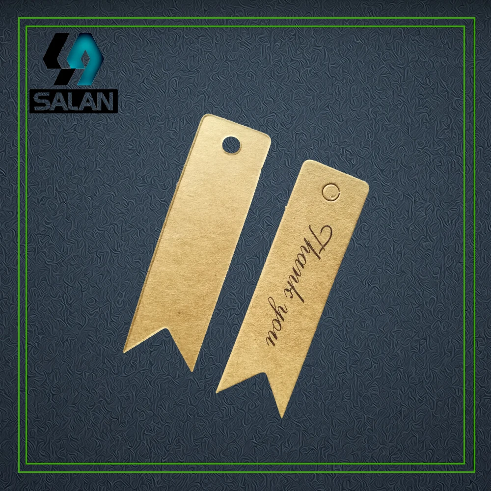 Оптовая торговля в наличии спасибо коричневый крафт-бумага напечатанные бирки