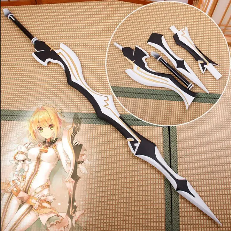 Fate/Экстра последний Encore Saber Nero красный меч Косплей складное оружие ПВХ