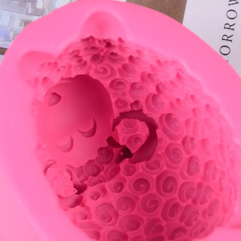 3D Sheep Animal Shape Silicone Mold Chocolate Decoration Baking Tool Fondant Sugar Craft Mould | Дом и сад