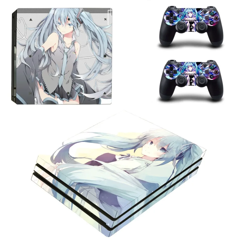 Аниме милые девушки коллекция Kantai; карнавальный костюм PS4 Pro кожи виниловая наклейка, стикер для Playstation 4 консоли и 2 контроллеры PS4 Pro кожи