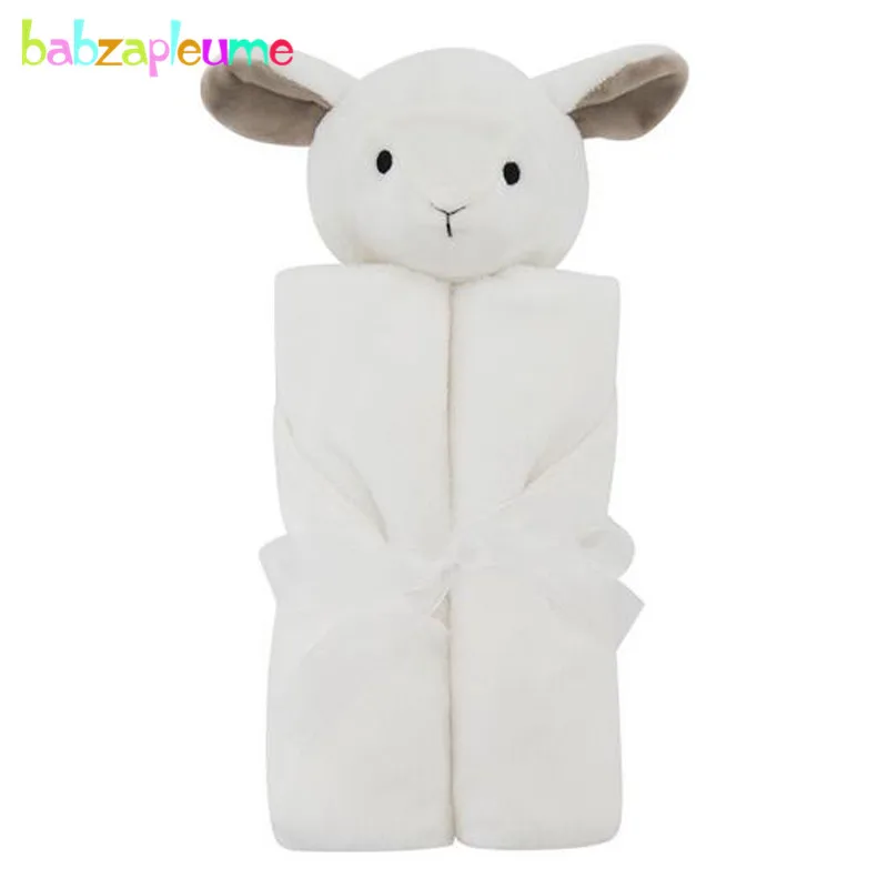 Edred&oacute;n de franela suave para beb&eacute;, ropa de cama de 76x76CM, manta c&aacute;lida para ni&ntilde;os, accesorios de fotograf&iacute;a para reci&eacute;n nacidos, conejo de dibujos animados, BC1005-2