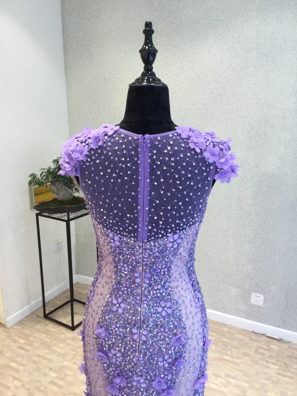 New Bling Bling Long Prom Dresses 2020 O-Neck Cap Sleeve Floor Length Beading Chiffon Mermaid Long Evening Dress vestido longo