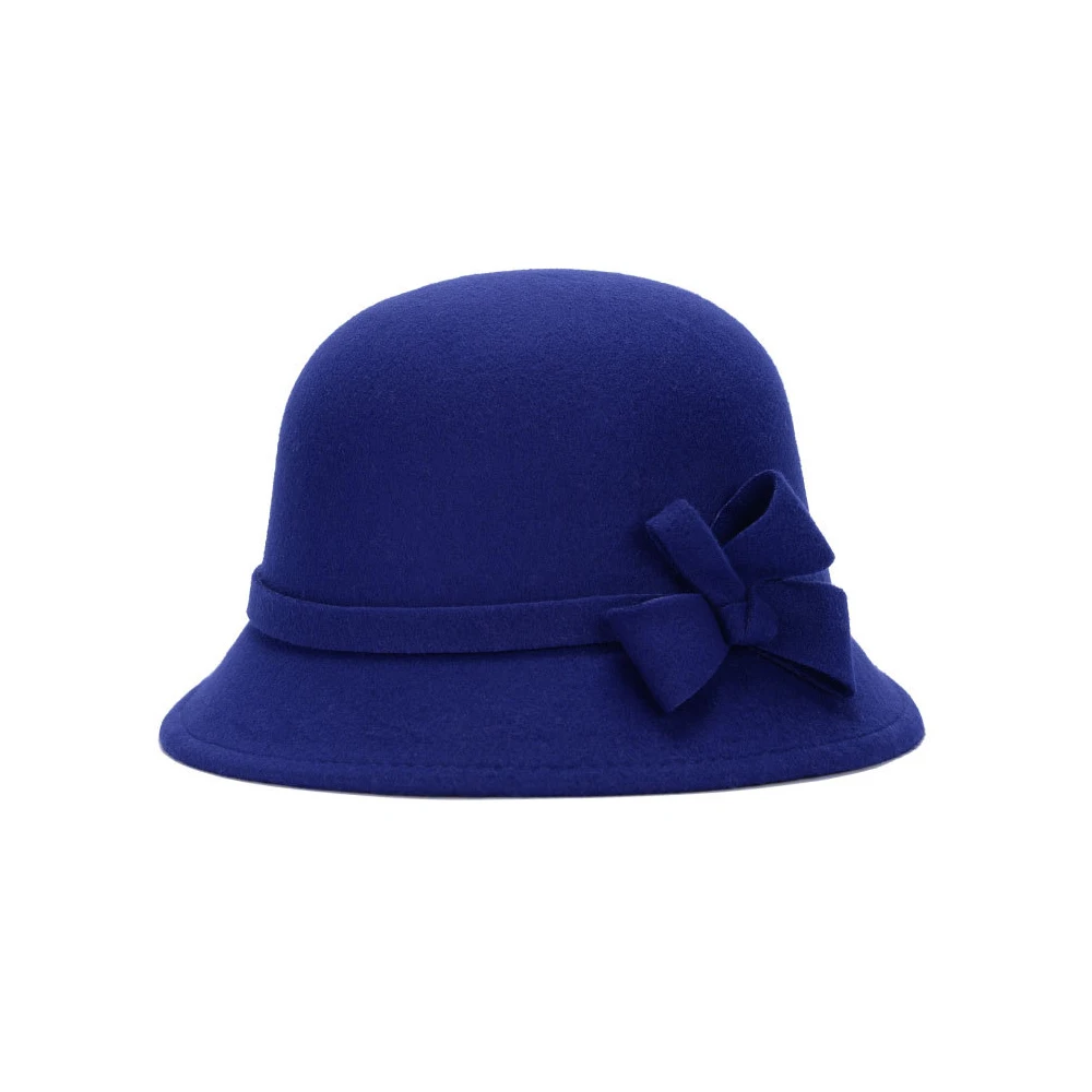 Котелок шляпа флоппи Шляпа Fedora Винтаж регулируемые шляпы шерсть Леди Зима