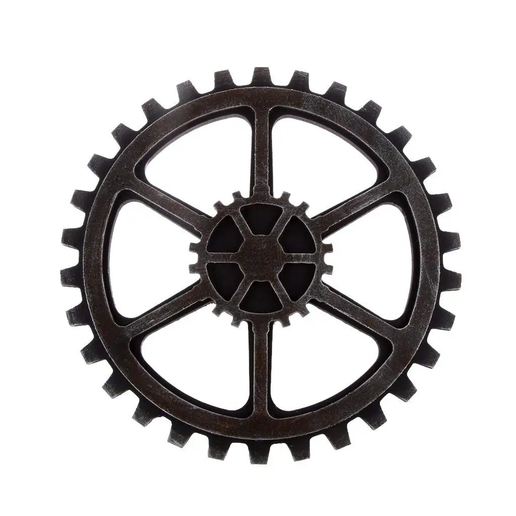 24 см стимпанк Ретро Ремесло Украшение стены бар Домашний Cogwheel художественное