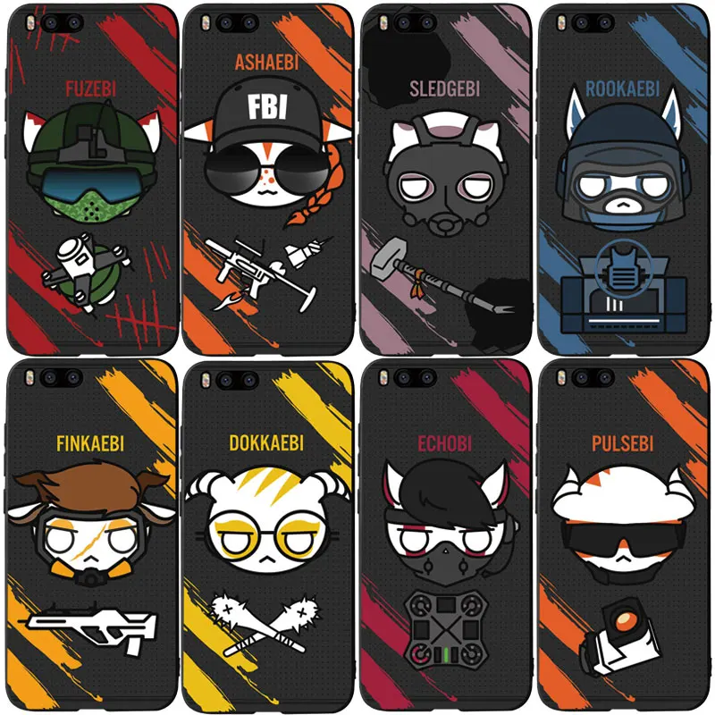RKQ Rainbow Six Siege игровой стиль Мягкий чехол для телефона Xiaomi Redmi A1 A2 4X 5A 5 Plus 8 9 lite Note 6 7 Pro