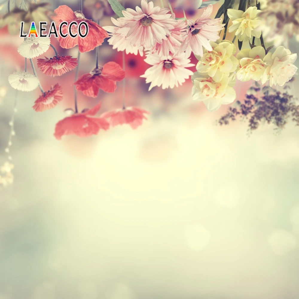 Laeacco Dreamy Цветы Лепестки натуральные постеры фотографический фон Сцена
