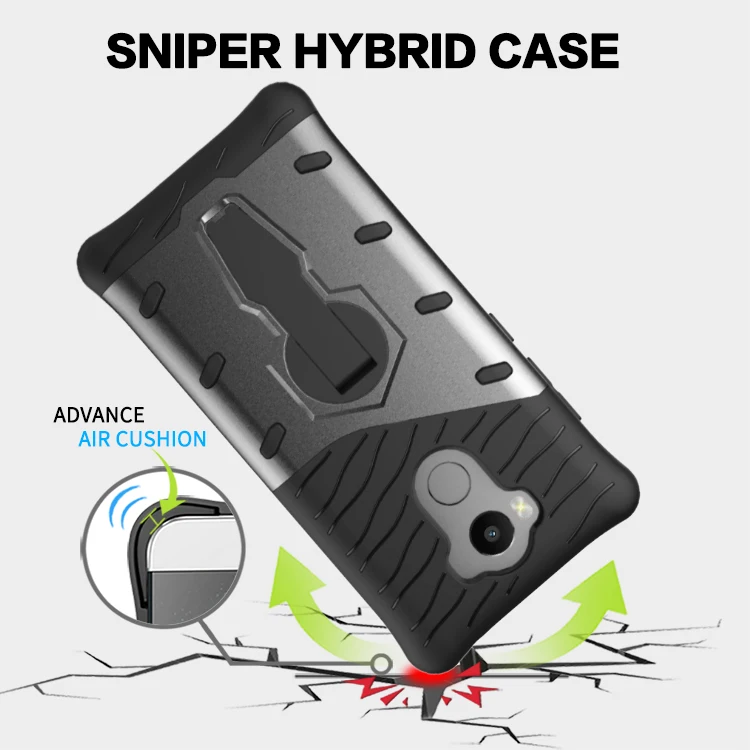 Thouport Case For Xiaomi Redmi 4 Silicone Rotate Kickstand Shockproof covers TPU PC Cover Cases Pro Prime |