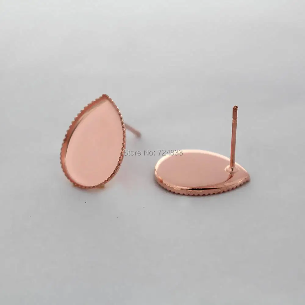 Пустые серьги основа каплевидный ободок лоток для сережек пост настройки DIY