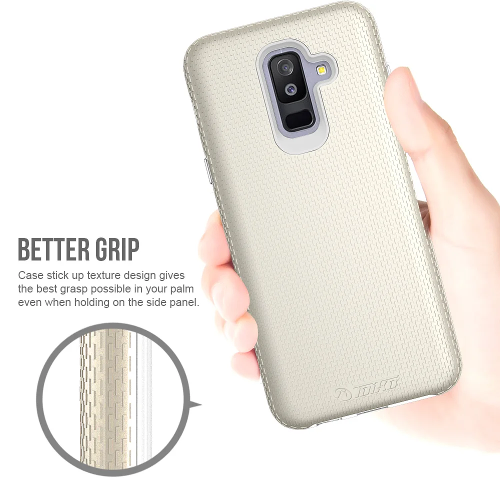 Двухслойные противоударные чехлы для телефонов TOIKO X Guard Samsung Galaxy A6 Plus 2018 PC TPU