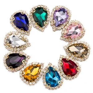 Стразы для рукоделия, Золотая нижняя часть, искусственные камни, стразы с 4 отверстиями, Diy аксессуары для одежды