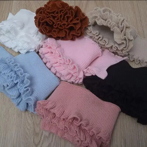 2 шт. ребристые хлопковые оборки разной длины для вязаного свитера|ruffle elastic|knitted