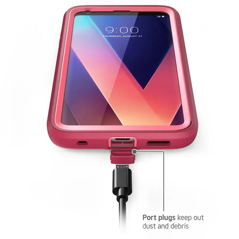 Для LG V30 Чехол i-Blason Magma полное тело амортизирующая крышка со встроенной защитной пленкой для LG V30/V30 Plus/V30S