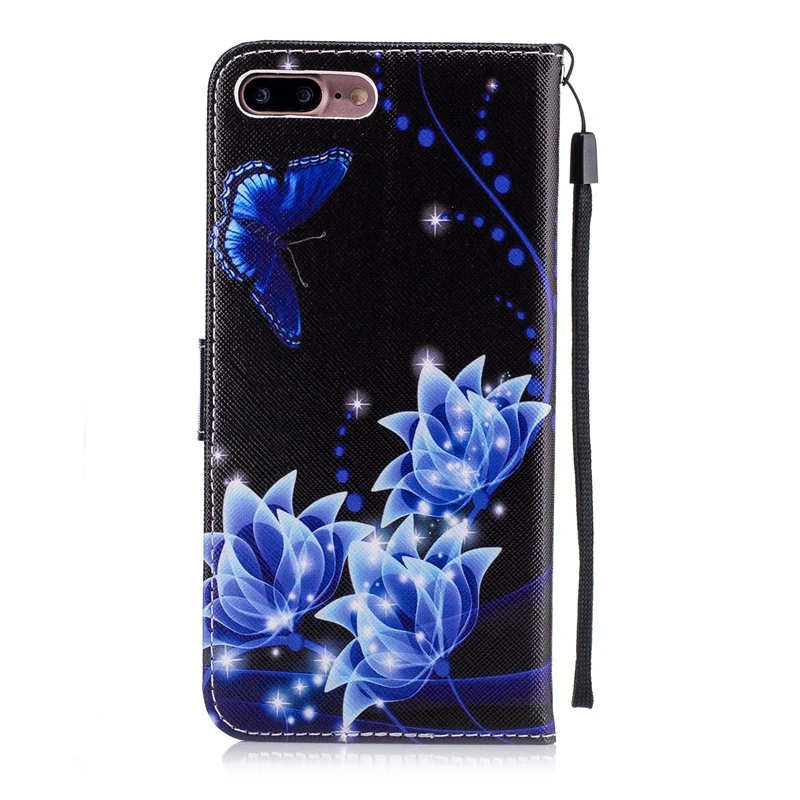 Новинка 2017 кожаный мягкий чехол бумажник с мультяшным рисунком для Apple iPhone SE 5 5S 6 6s