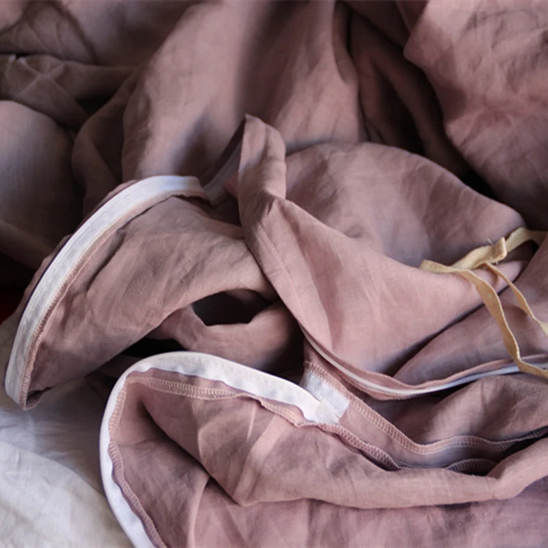 Комплект постельного белья из 100% чистого льна 4 шт. | Дом и сад