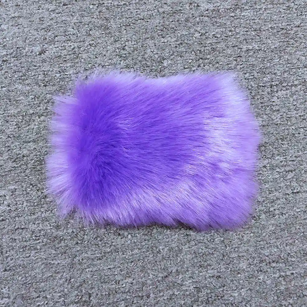 Purple Новое поступление, женский жилет из искусственного меха, меховой искусственный мех, зимняя теплая меховая Роскошная верхняя одежда, осенняя мода, длинный стильный жилет S8405 - Цвет: Purple