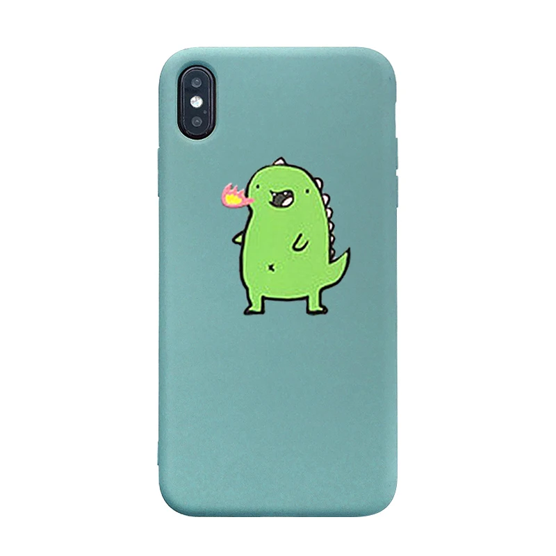 Чехол для телефона для iphone 7, чехол для iphone X, 7, 6, 8 Plus, чехол для iphone Xs Max, XR, милый мультяшный Мягкий ТПУ чехол на заднюю панель s, задняя крышка
