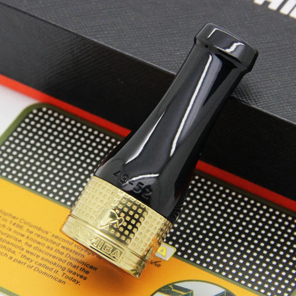 COHIBA Golss Gold Pure Медный пластик сигарная Труба Держатель сопла 4 размера (42-57 кольцо