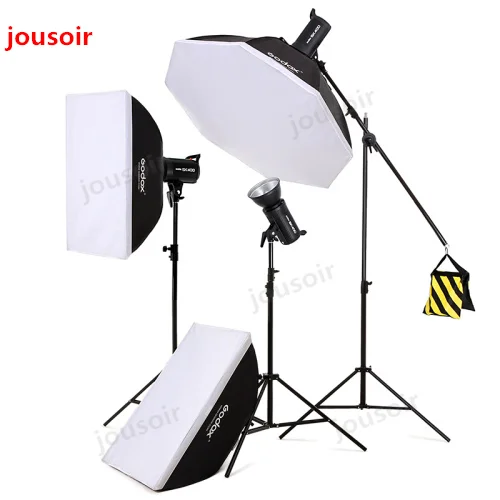 1200 Вт Godox SK400 3x400W фотостудийная вспышка светильник ing софтбокс стенд штанга для