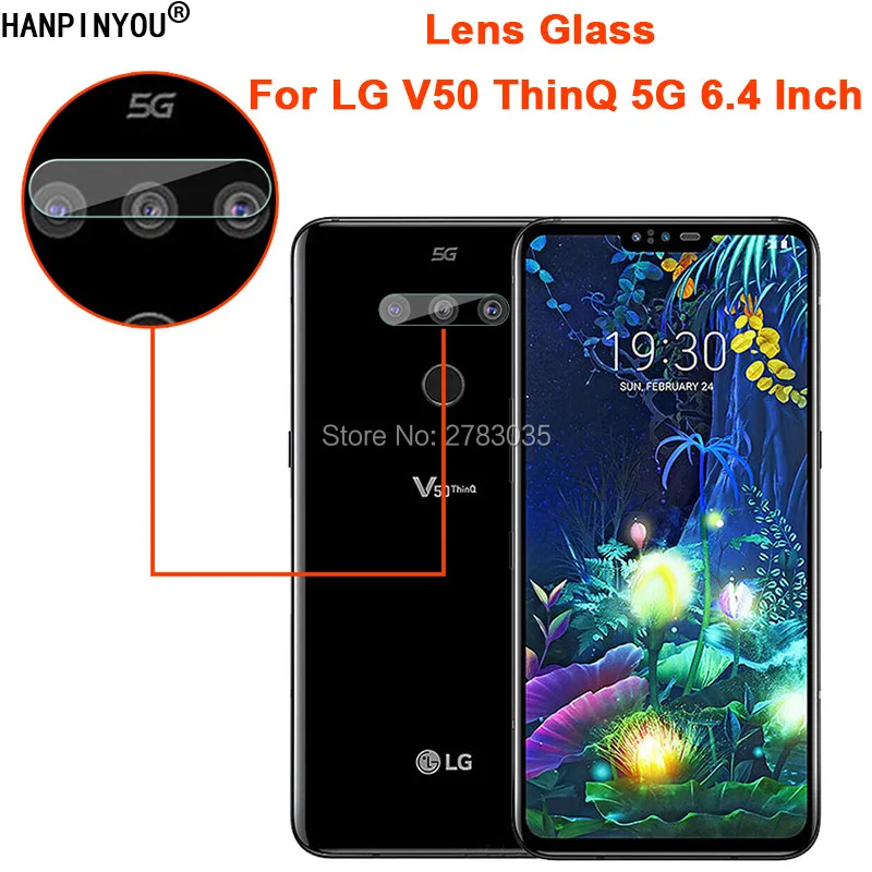 Прозрачная ультратонкая Защитная пленка для объектива задней камеры LG V50 ThinQ 5G 6 4