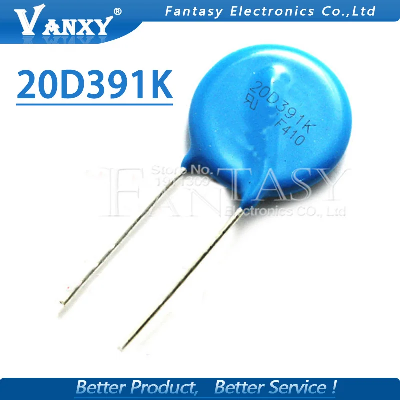 5 шт. Варистор 20D391K 390 в piezoresistor 20D391 | Электронные компоненты и принадлежности