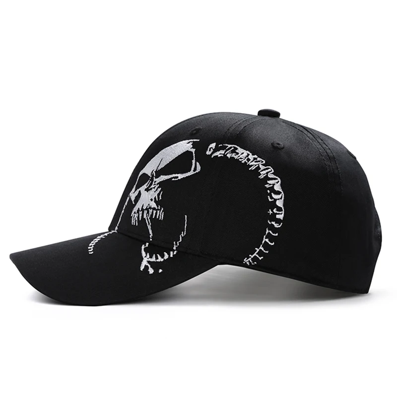 IOTTG Street Стиль череп вышивка мода Snapback Hat 100% хлопок Бейсбол Кепки Открытый Хип хоп