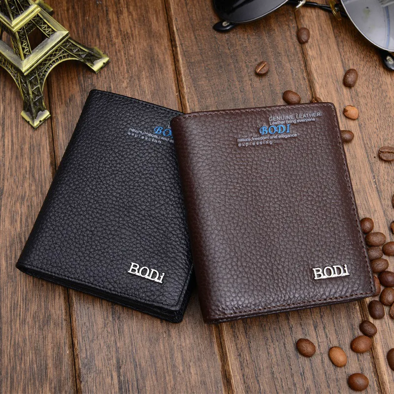 2015 New Style Leather PU Men Wallets short style double color Casual Bags Money Purses Credit Card Holder Clutch|wallet keychain|wallet tissuewallet
