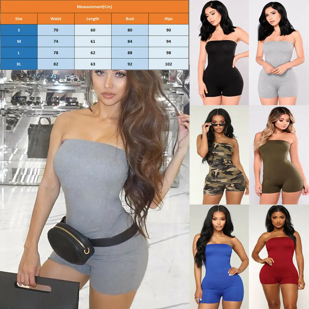 Женский комбинезон с открытыми плечами повседневный облегающий Облегающий