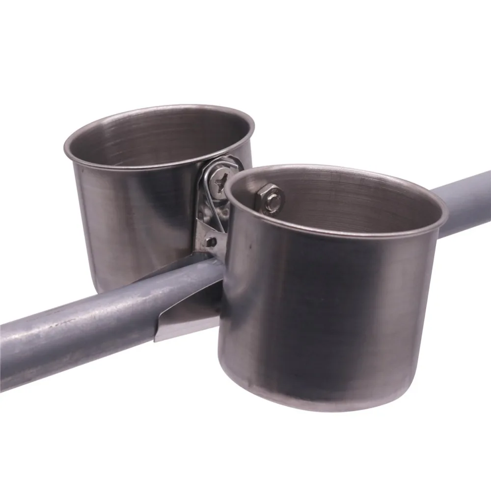 Ящик для кормления попугаев двойная поилка из нержавеющей стали зажим птичьей