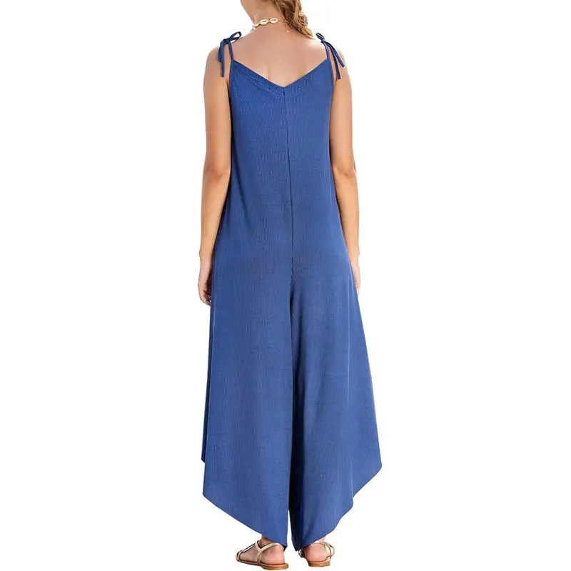 Летние Boho сексуальные пляжные Комбинезоны для путешествий женские оранжевые