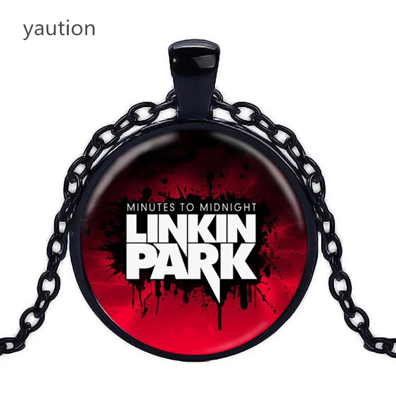 Розничные и оптовые американские Linkin Park логотип кулон Jewelry Стекло Цепочки