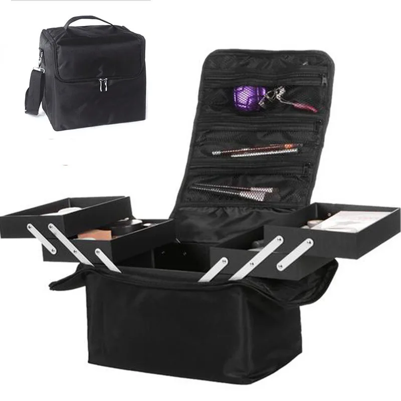 Высокое качество профессиональный пустый модный органайзер для макияжа Большой