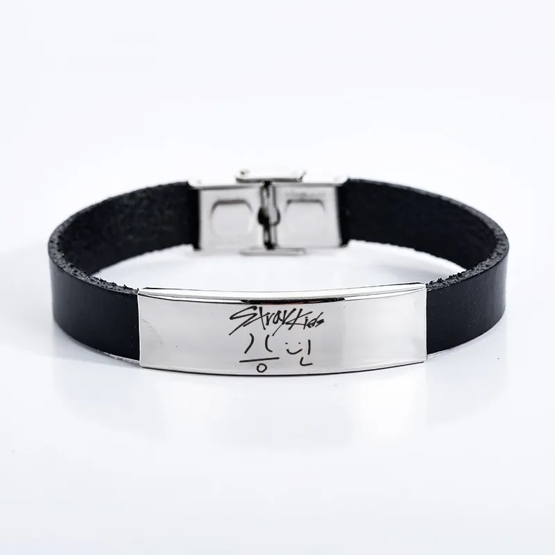 2021 защищает Детские член Подпись силиконовый браслет из титана и стали Письмо