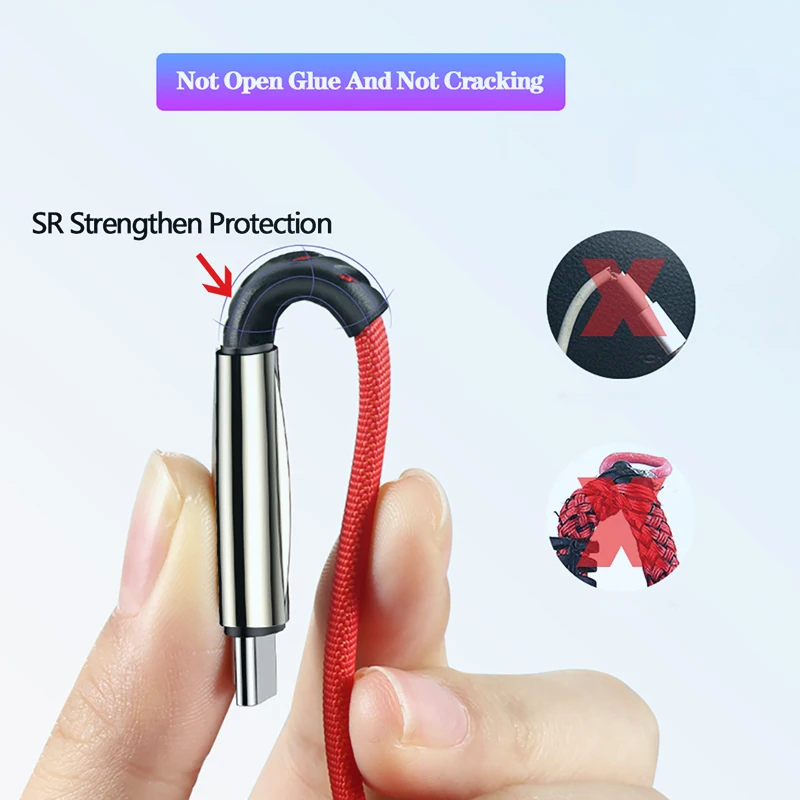 5A USB кабель быстрой зарядки микро Дата для зарядного устройства iPhone 7 Plus X Huawei P30