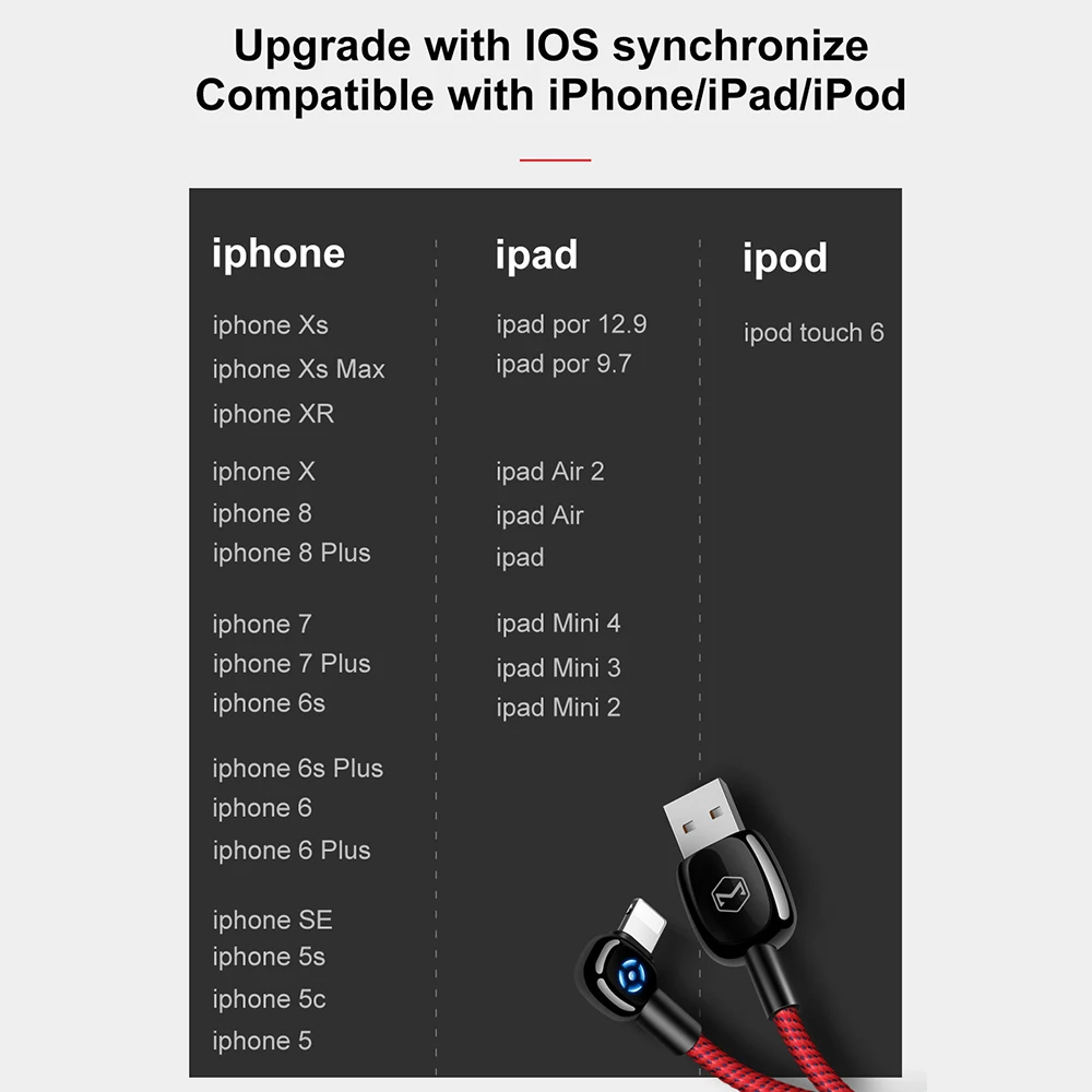 Mcdodo USB кабель для iPhone X Xs Max XR автоматическое отключение Lightning к USB кабель для iPhone 8 7 6s Plus 5S SE iPad синхронизация данных шнур