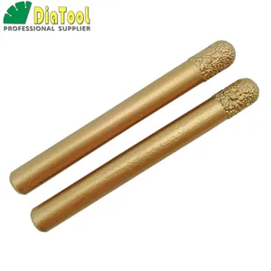 SHDIATOOL 2 шт. 812 мм цилиндр бал-end ЧПУ Камень Гравировка битс ЧПУ, резьба по камню инструменты, алмазный заусенцы, Концевая