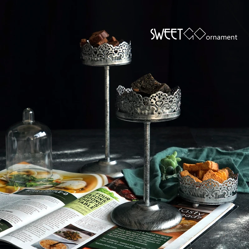 Серебряный поднос для закусок SWEETGO подставка кексов инструменты украшения