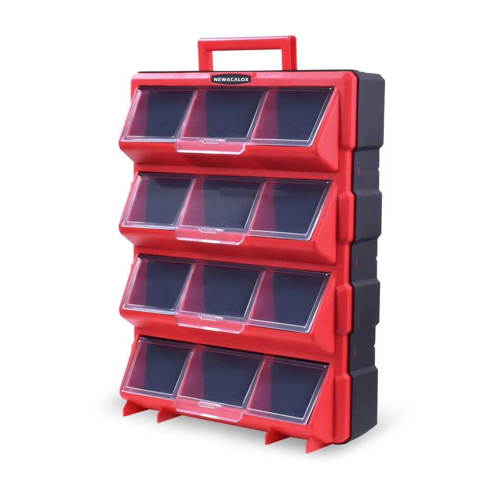 N-15049 Tool Box NEWACALOX многофункциональная большая аппаратная коробка для хранения с ящиком типа Органайзер бытовой ящик для инструментов для ремонта аксессуаров чехол для инструментов - Цвет: N-15049 Tool Box