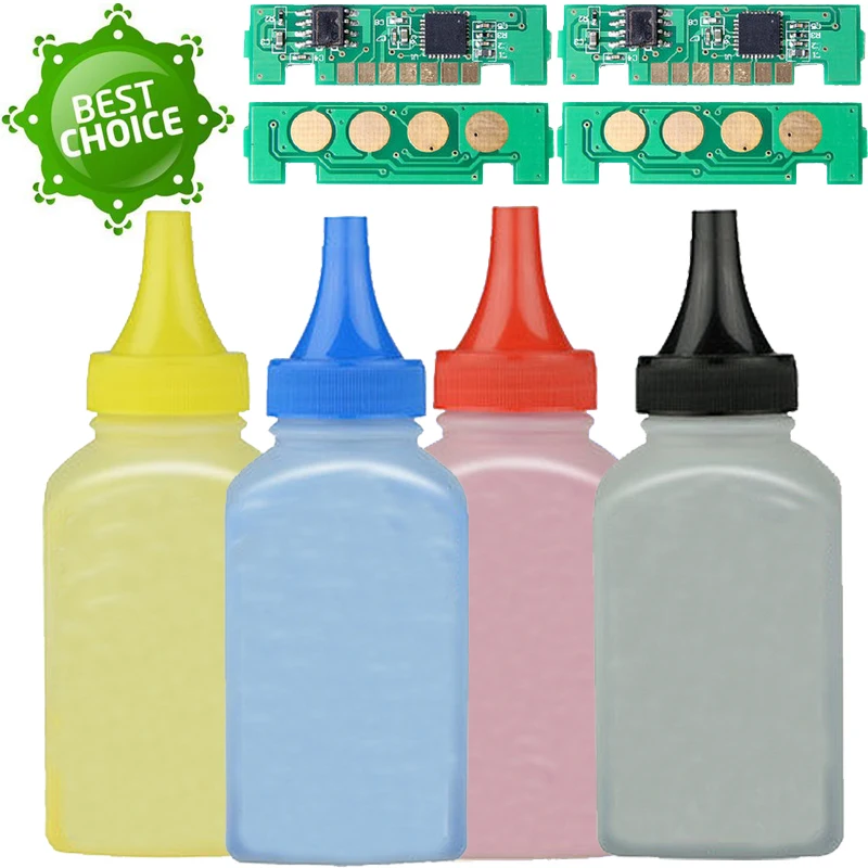 4x тонер refil порошок с чипом для Samsung CLT 406 CLT-406s CLT406 совместимый CLP-360 CLP-365w 367 Вт CLX-3303FW