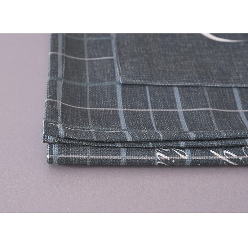 Модное домашнее украшение на холодильник чехол в клетку из хлопка и льна для