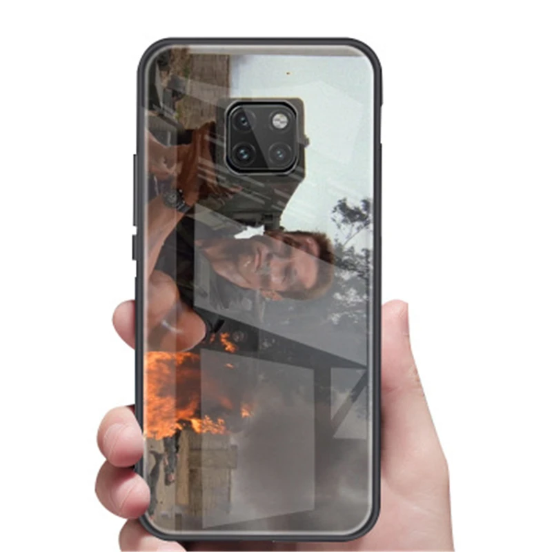 Для huawei mate 20 Pro Чехол HD окрашенный чехол для huawei mate 20 Schwarzenegger Artillery glass Cover mate 20 pro Чехол