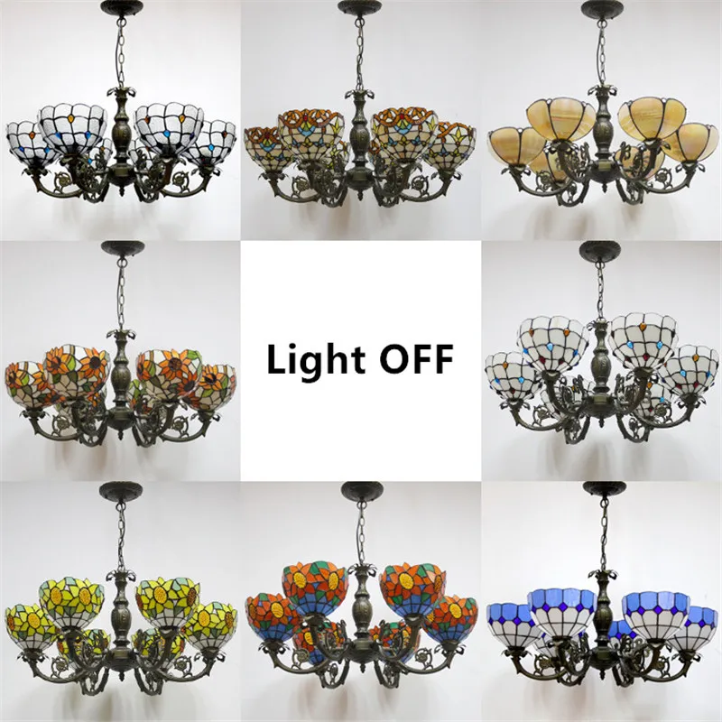 Фумат витражная Подвесная лампа античные подвесные светильники Горячая изгиб