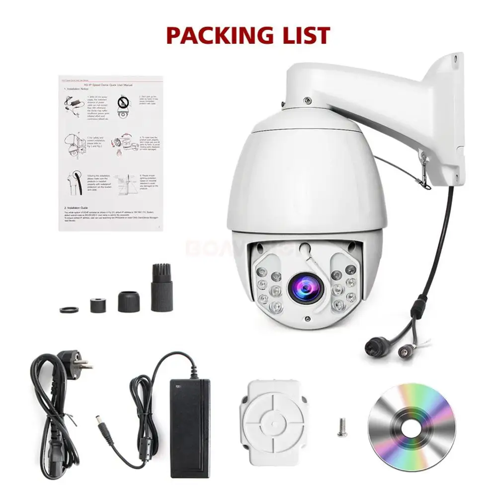 Горячие Новые 7 дюймов HD 5MP PTZ IP Камера открытый стандарт Onvif 30X зум Водонепроницаемый Скорость купол Камера лазерный ИК 180 м P2P видеонаблюдения Камера HiSee