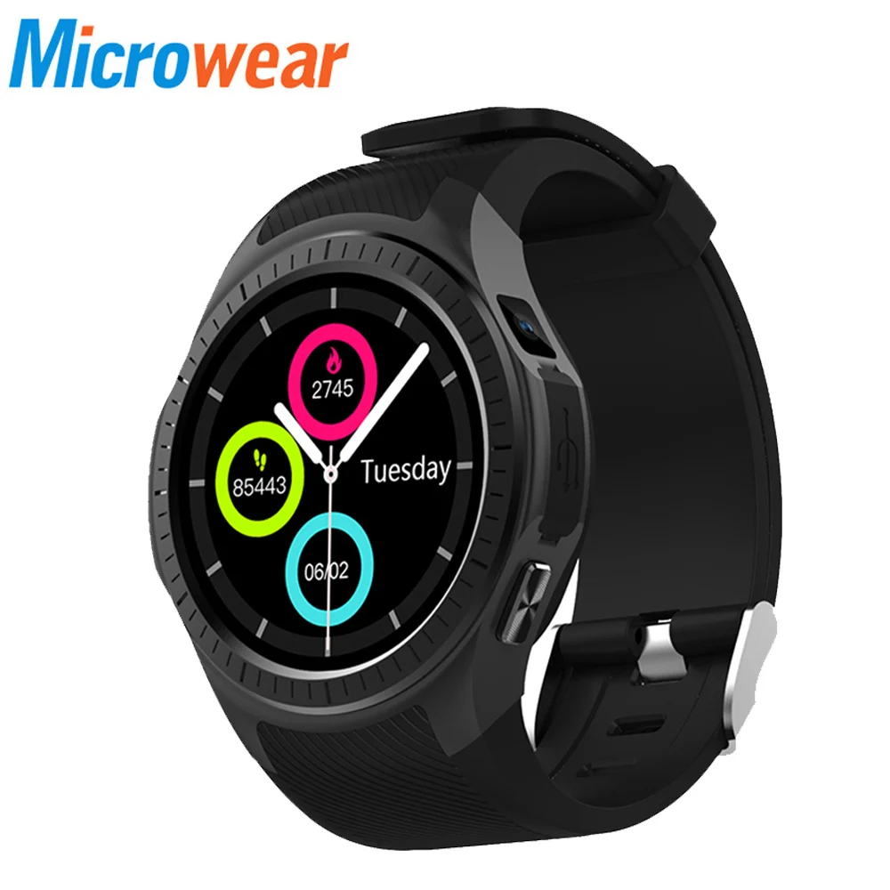 Смарт часы Microwear L1 для телефона 1 3 дюйм Bluetooth GPS измерение пульса шагомер монитор