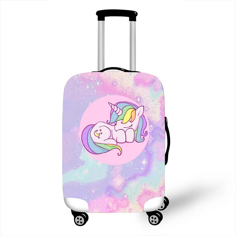 pxt sunicorn06 Розовый маленький мультяшный Единорог багажные Защитные чехлы для путешествий от 18 до 32 дюймов Чехол для чемодана высокоэластичный пылезащитный чехол - Цвет: pxt sunicorn06