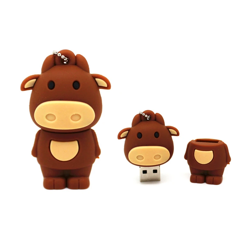 USB флеш накопитель в форме коровы 4 ГБ 8 16 32 64 ГБ|USB флэш-накопители| |